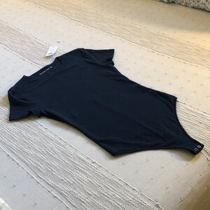 NWT💙A&F Stretch Thong Navy Blue Bodysuit Size Small